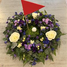 Golf Themed Posy Tribute